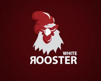 Red White Rooster Logo - White Rooster Designed by xZerro | BrandCrowd