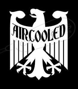 Air Cooled VW Logo - Aircooled Eagle VINYL STICKER DECAL VW VOLKSWAGEN GTI JETTA GOLF