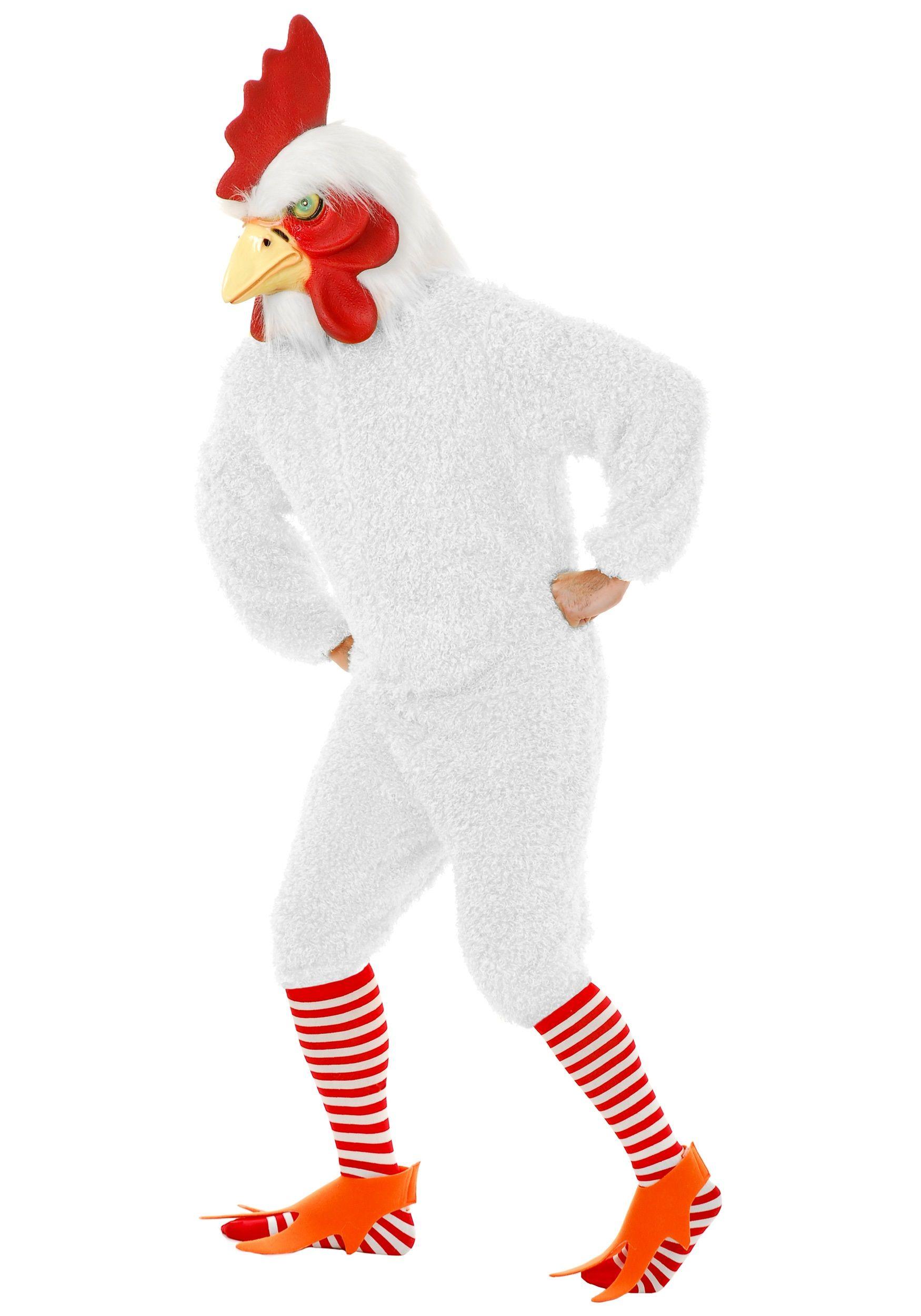 Red White Rooster Logo - White Rooster Costume