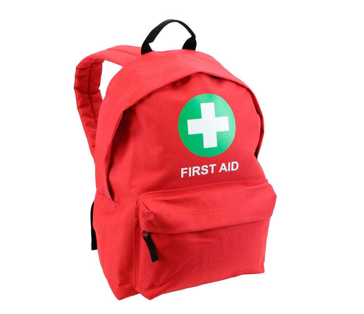Red First Aid Logo - First Aid Rucksack White Cross On Green
