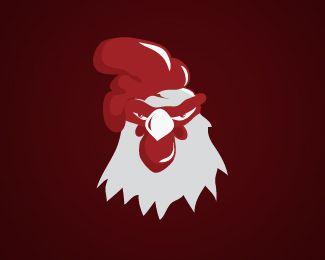 Red White Rooster Logo - White Rooster Designed by xZerro | BrandCrowd