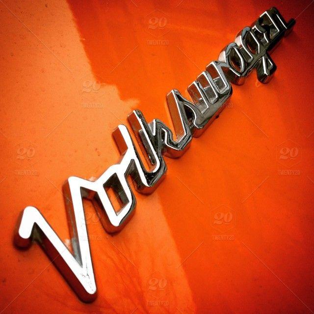 Air Cooled VW Logo - vintage #VW #typography #aircooled #script #font #chrome #Volkswagen