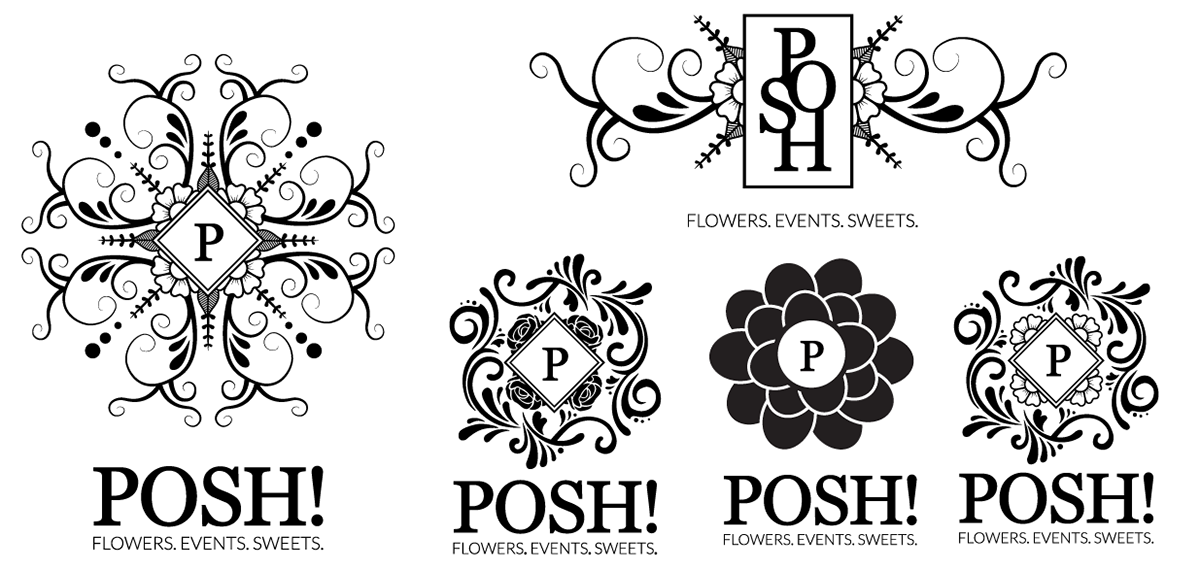 Posh Logo - Posh! Logo design on Behance