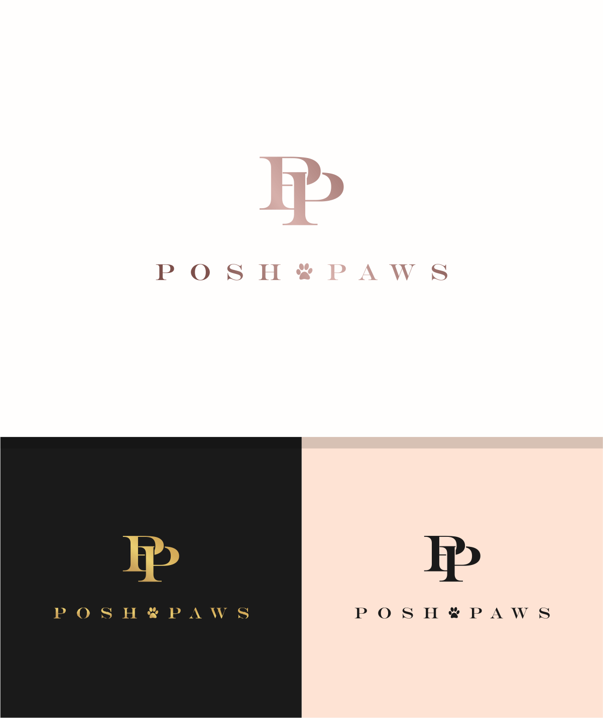 Posh Logo - Elegant, Modern, Business Logo Design for Posh Paws by Alek's ...