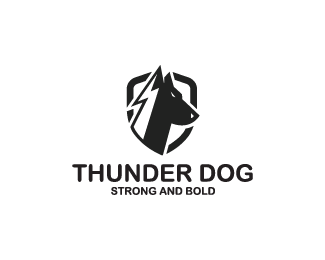 Strong Lightning Logo - 71 Puppy Logo and Branding Ideas To Bark About