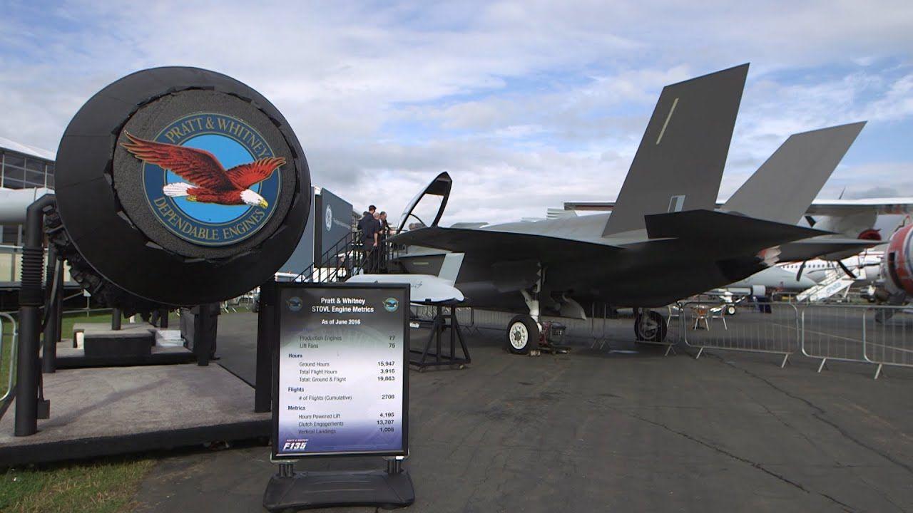 Pratt and Whitney F-35 Logo - F-35 a 'Remarkable Sight' at Farnborough Airshow - YouTube