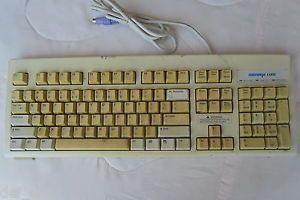 Micron Keyboard Logo - White Micron PC PS 2 Keyboard Model 5121