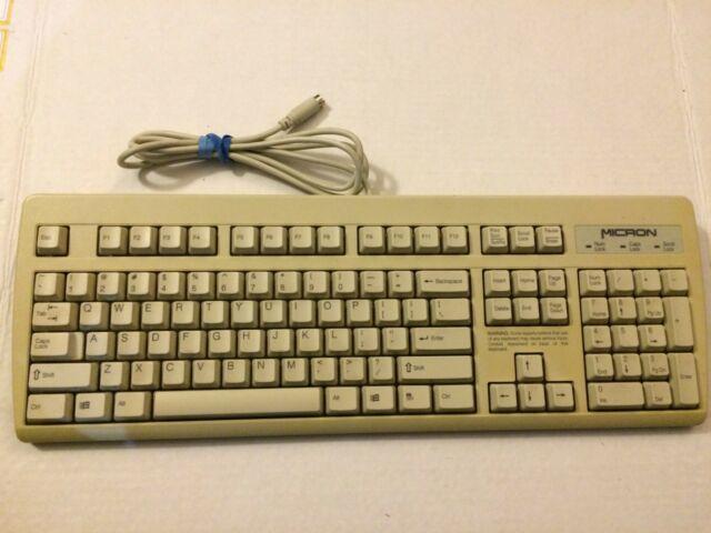 Micron Keyboard Logo - NMB Technologies RT2258TW Wired Keyboard PS2 connector - Tested. | eBay