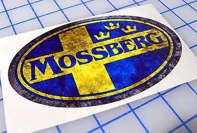 Mossberg Logo - MOSSBERG GUN BATTLE Worn Logo Vinyl Sticker Decal 500 tactical