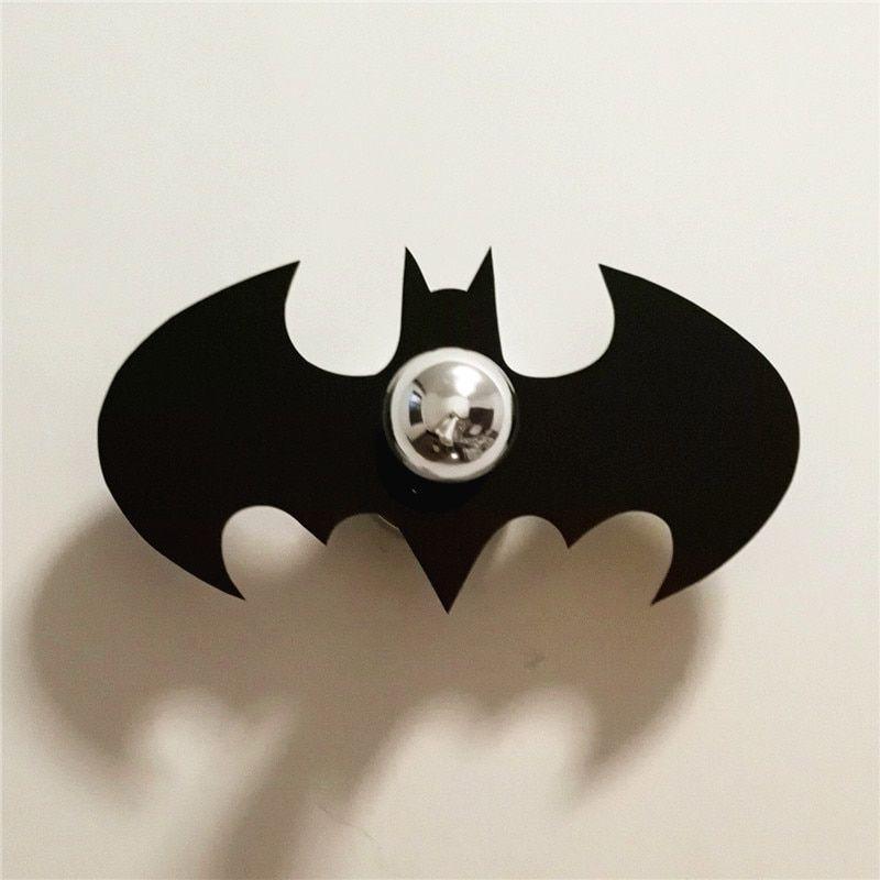 New Bat Logo - US $23.33 30% OFF|NEW Animal Bat Wall Lamp Cartoon Batman Logo Warm Night  Light E27 Bulb Kid Bedroom Art Decor Projection Shadow Acrylic Plate-in LED  ...