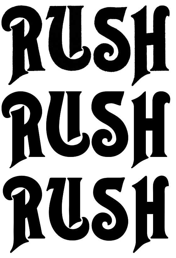 Rush Band Logo - Rush (self-titled LP) - Fonts In Use