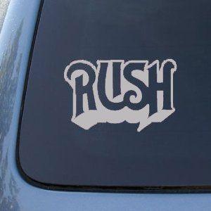 Rush Band Logo - RUSH Rock Band Logo SILVER Decal, Truck, Notebook, Vinyl