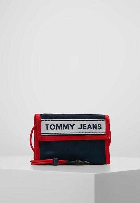 Blue and Red Body Logo - Tommy Jeans LOGO TAPE CROSSOVER - Across body bag - blue - Zalando.co.uk