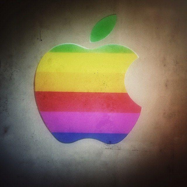 Multi Colored Apple Logo - MBP #applelove #retro #apple #logo #applefanboy #decal #m