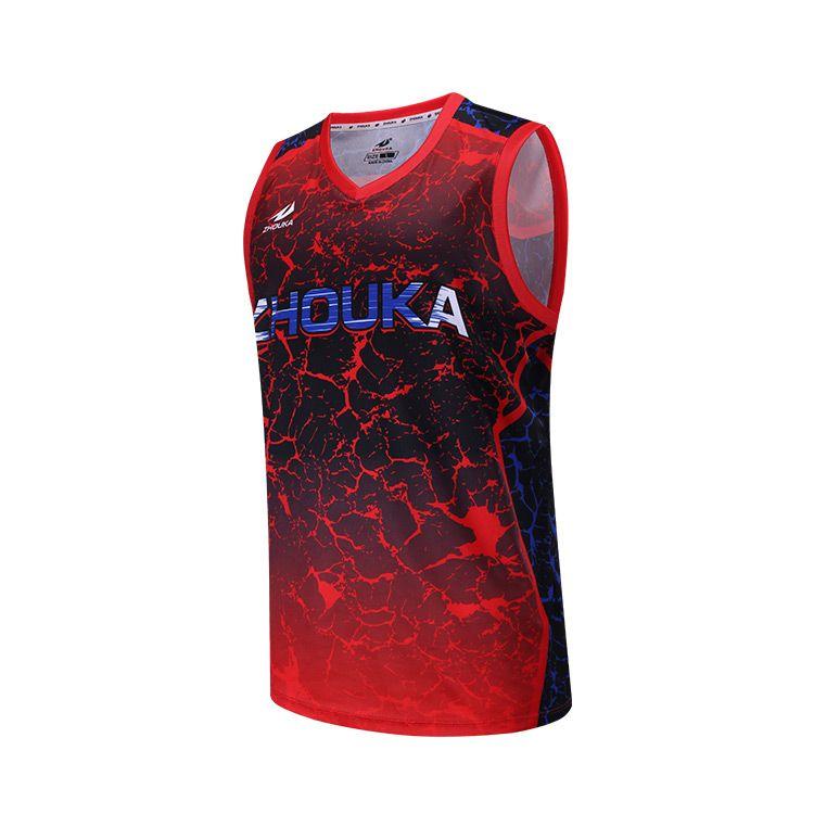 Black and Red Basketball Logo - Latest Sublimated Custom Sample Basketball Uniform Jersey Logo ...