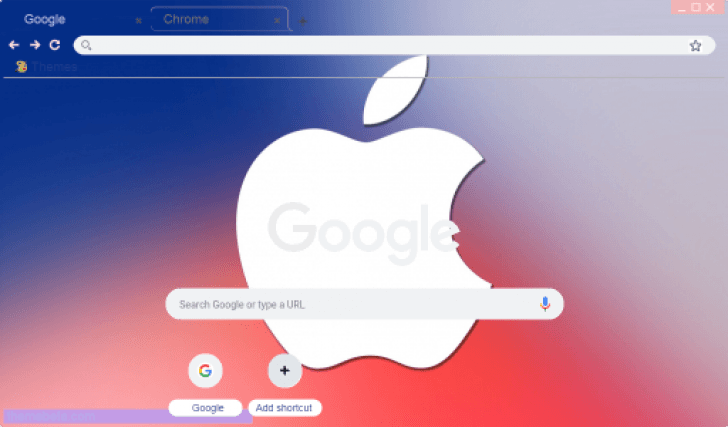 Multi Colored Apple Logo - Multicolored Apple Logo Chrome Theme - ThemeBeta