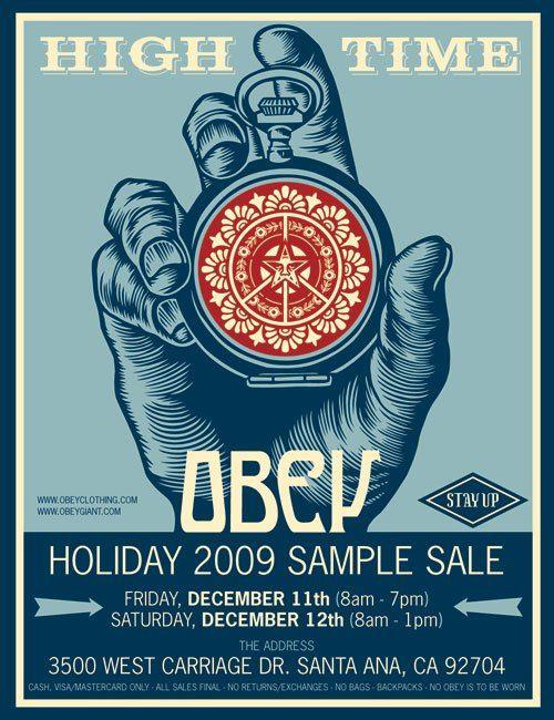 Obey Gear Logo - Obey Clothing Holiday Sample Sale 2009 - Obey Giant