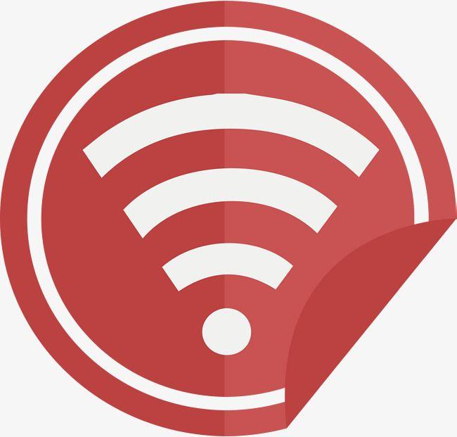 Red Internet Logo - Red Angle Wifi Signal, Vector Material, Internet Signal, Free Wifi