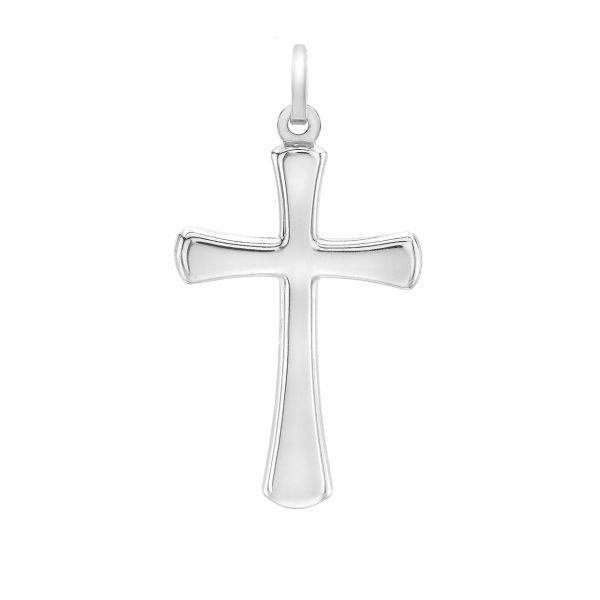 White Gold Cross Logo - 9ct White Gold Cross Pendant Christopher Jewellers