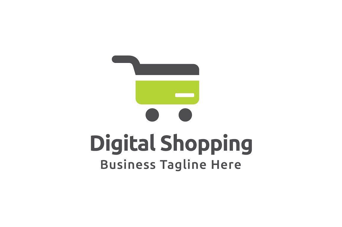 Shopping Logo - Digital Shopping Logo Template ~ Logo Templates ~ Creative Market