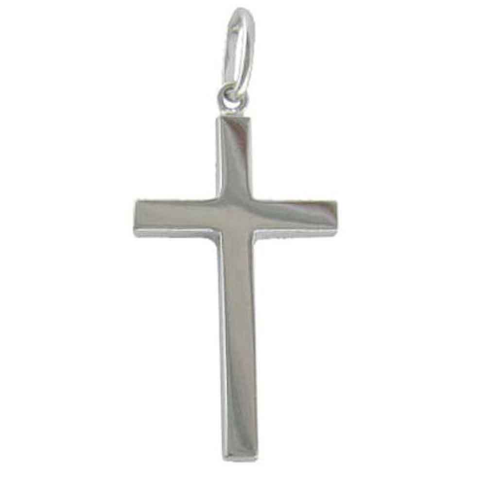 White Gold Cross Logo - 9ct White Gold Cross