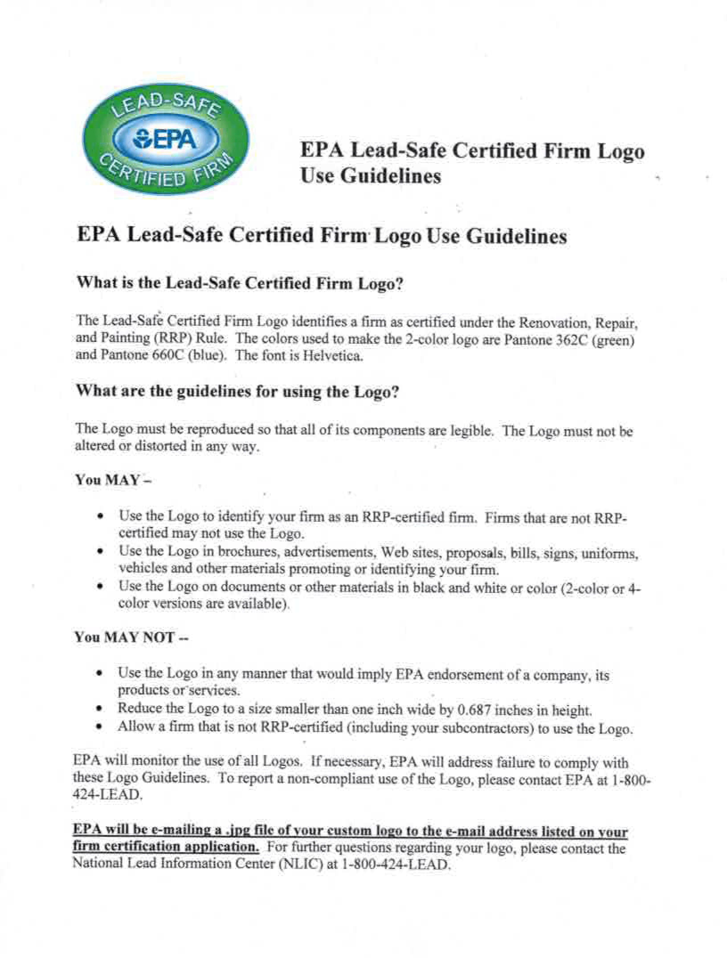EPA Lead Safe Logo - EPA Lead Safe Cirtified's Roofing
