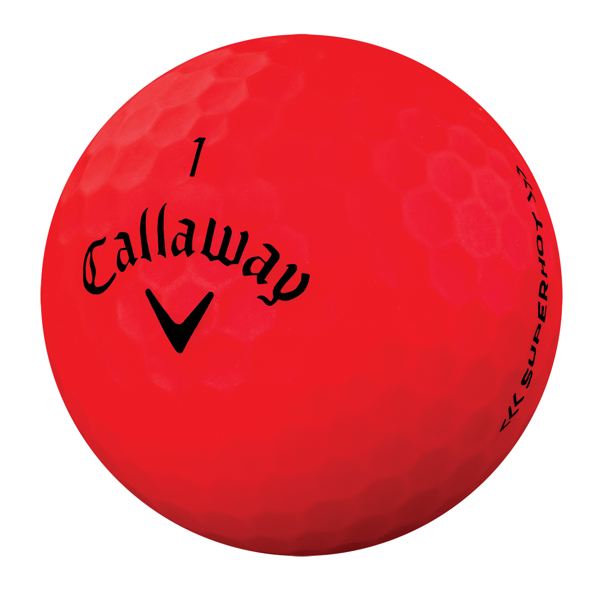 Red Ball with Logo - CALLAWAY SUPERHOT BOLD GOLF BALLS - RED - ADD YOUR LOGO (MINIMUM 12 ...