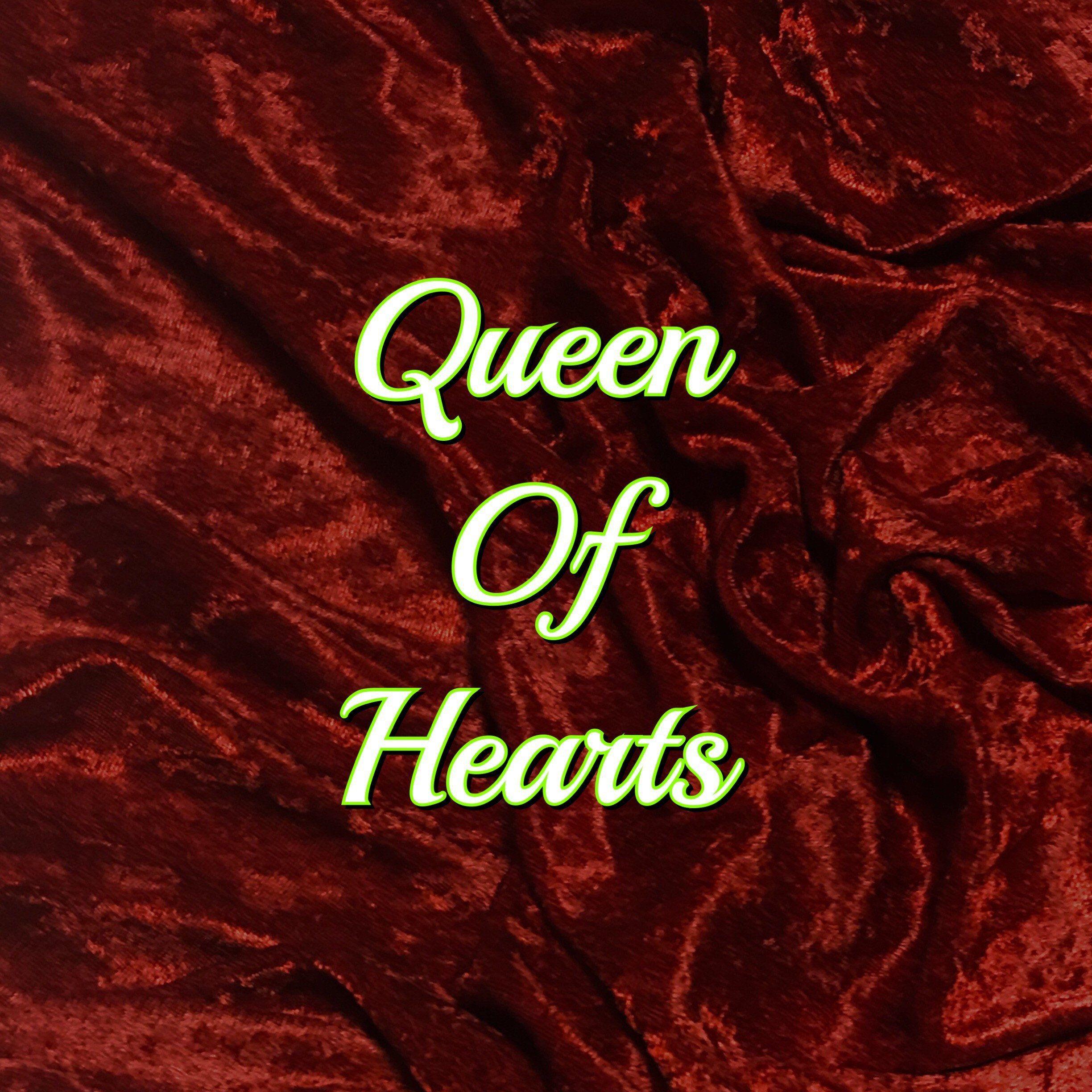 Queen of Hearts Red Logo - Queen of Hearts! Featuring a Black Heart Top Snap! - Luxury Crushed ...