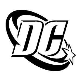 Black and White DC Comics Superhero Logo - DC Comics Logo Stencil. make it. Stencils, DC Comics, Comics