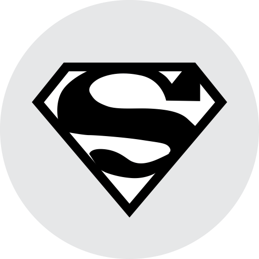 Black and White DC Comics Superhero Logo - Dc, dc comics, ironman, marvel, spiderman, superman icon
