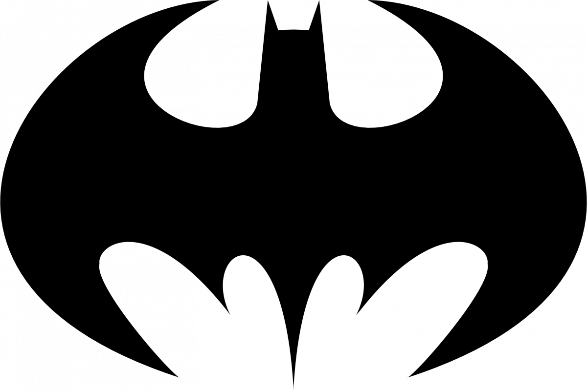 Black and White DC Comics Superhero Logo - Batman Logo PNG Image. Free transparent CC0 PNG Image Library