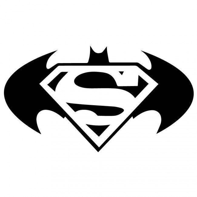 Black and White DC Comics Superhero Logo - Batman Vs Superman DC Comic Logo TV & Film Wall Vinyl Sticker