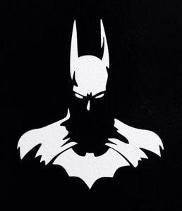 Black and White DC Comics Superhero Logo - Batman Dark Knight Silhouette DC Comics Logo Sticker Cut-Out Vinyl ...