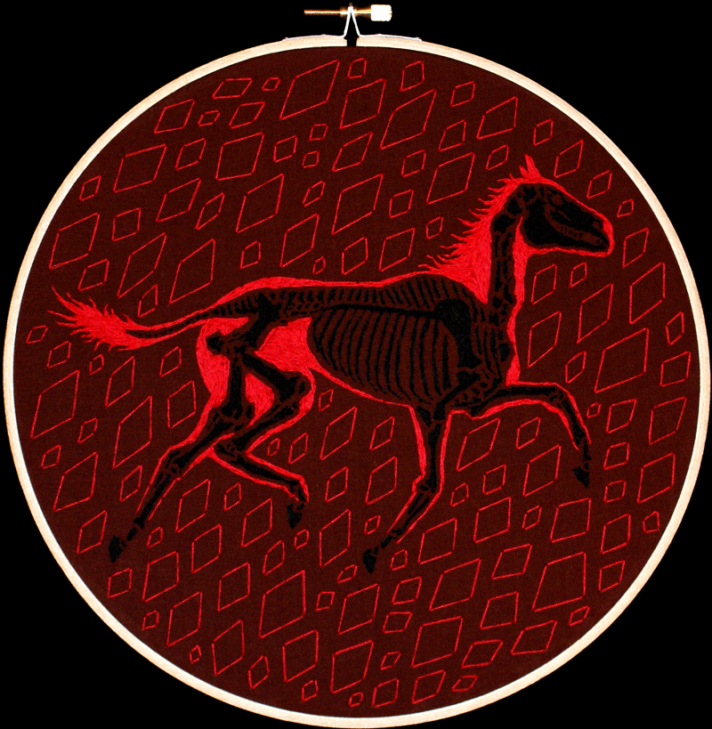 Red Horse in Circle Logo - spool spectrum: The Red Horse