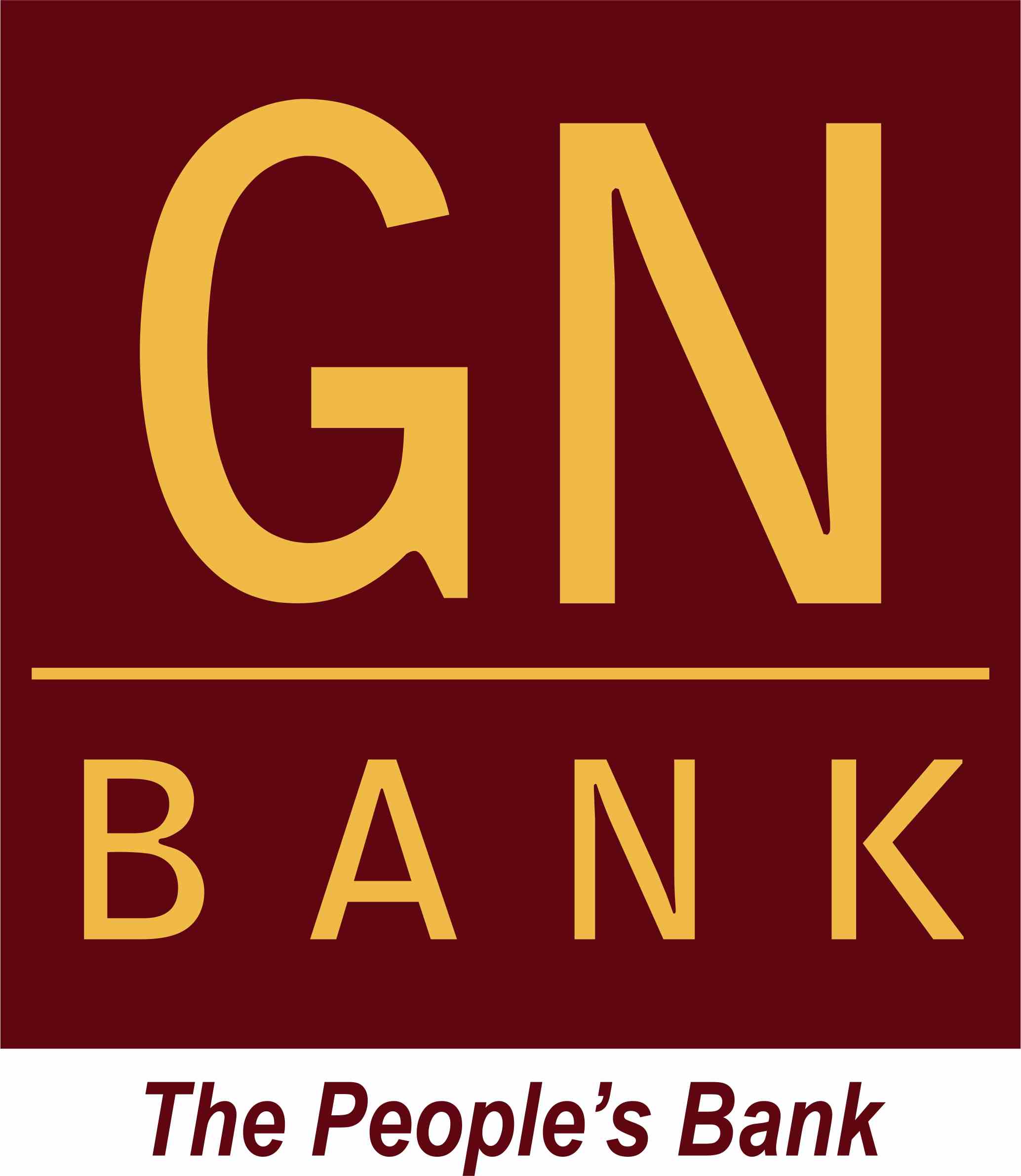 Orange and Red Bank Logo - GN Bank