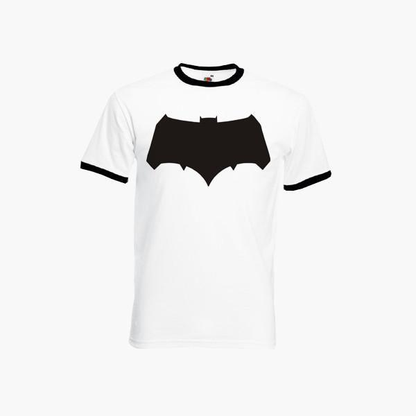 New Bat Logo - Batman V Superman New Bat Logo Dawn Of Justice DC Fan Art Unofficial Ringer T Shirt Unisex Tee S