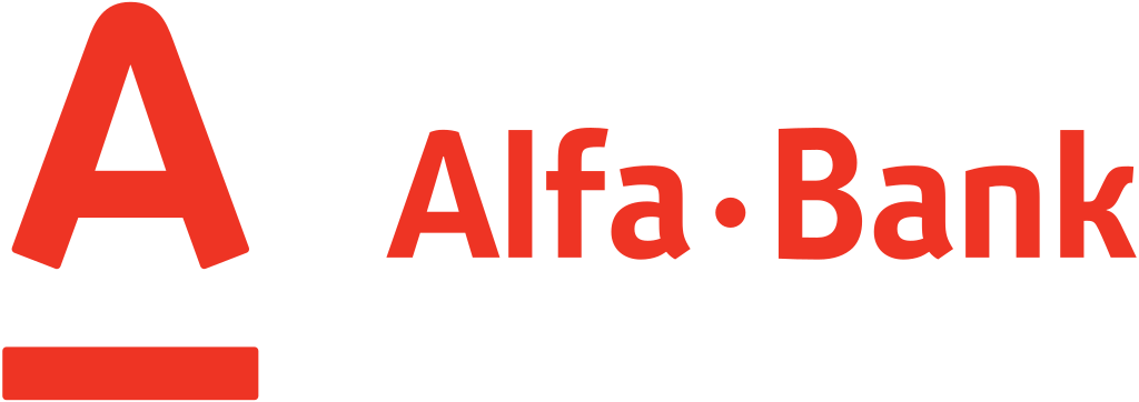 Orange and Red Bank Logo - File:Alfa-Bank corporate logo en.svg