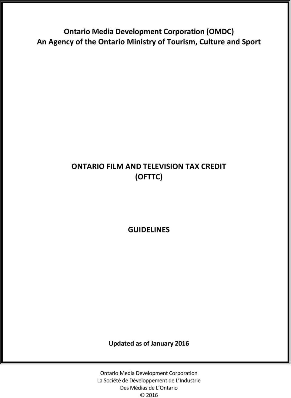 Ontario Media Development Corporation Logo LogoDix