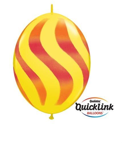 Orange and Red Wavy Lines Logo - QUICKLINK WAVY LINES LATEX
