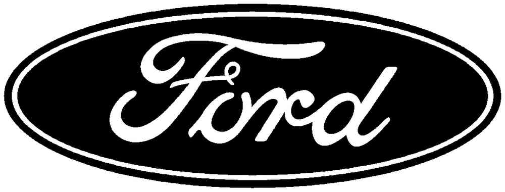 Black and White Ford Logo - ford decal