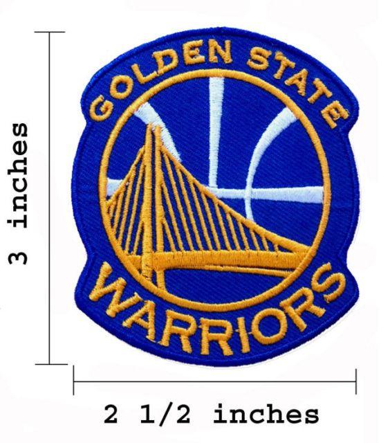 Worriors Logo - Golden State Warriors Logo Embroidered Iron on Patch.