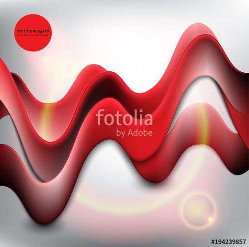 Orange and Red Wavy Lines Logo - Abstract vector background. Abstract red waves background. Red wavy ...