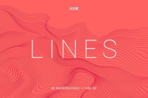 Orange and Red Wavy Lines Logo - Lines | Wavy Backgrounds | Vol. 02 ~ Textures ~ Creative Market