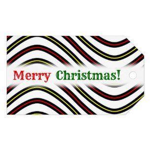 Orange and Red Wavy Lines Logo - Red And Yellow Lines Gift Tags & Gift Enclosures