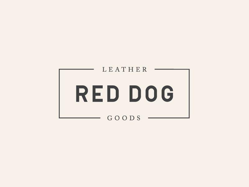 Red Dog Company Logo - Red Dog Leather Goods Logo Variation by Cast + Company | Dribbble ...