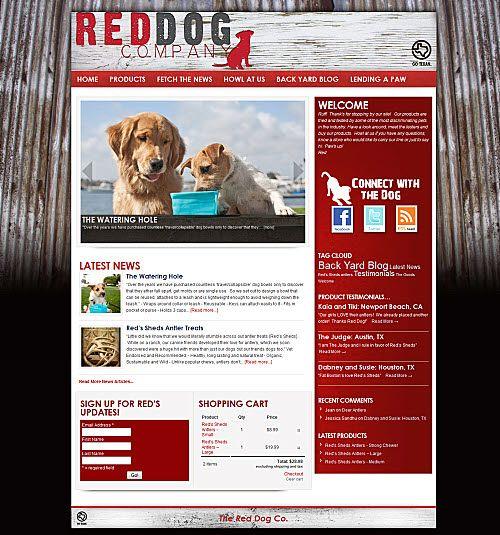 Red Dog Company Logo - The Red Dog Company - Kickstart Media: Beautiful Blogs and Websites ...