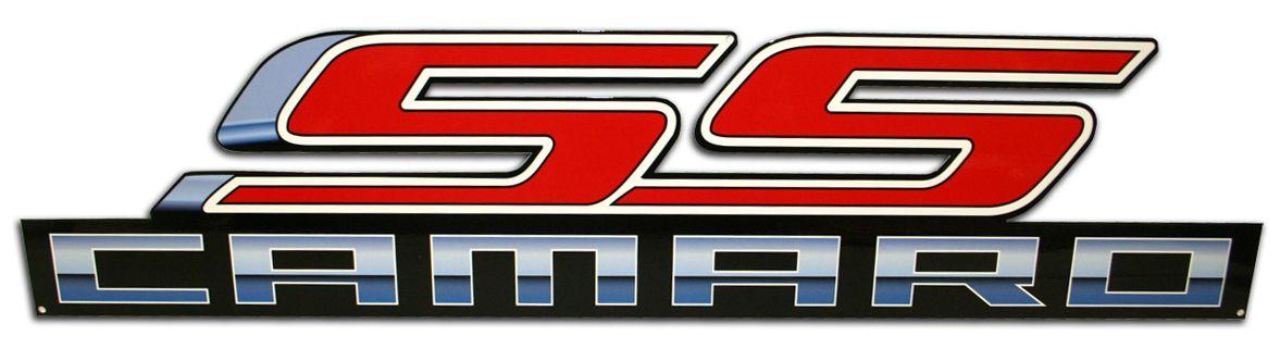 Camaro SS Logo - Camaro SS Metal Sign-ChevyMall