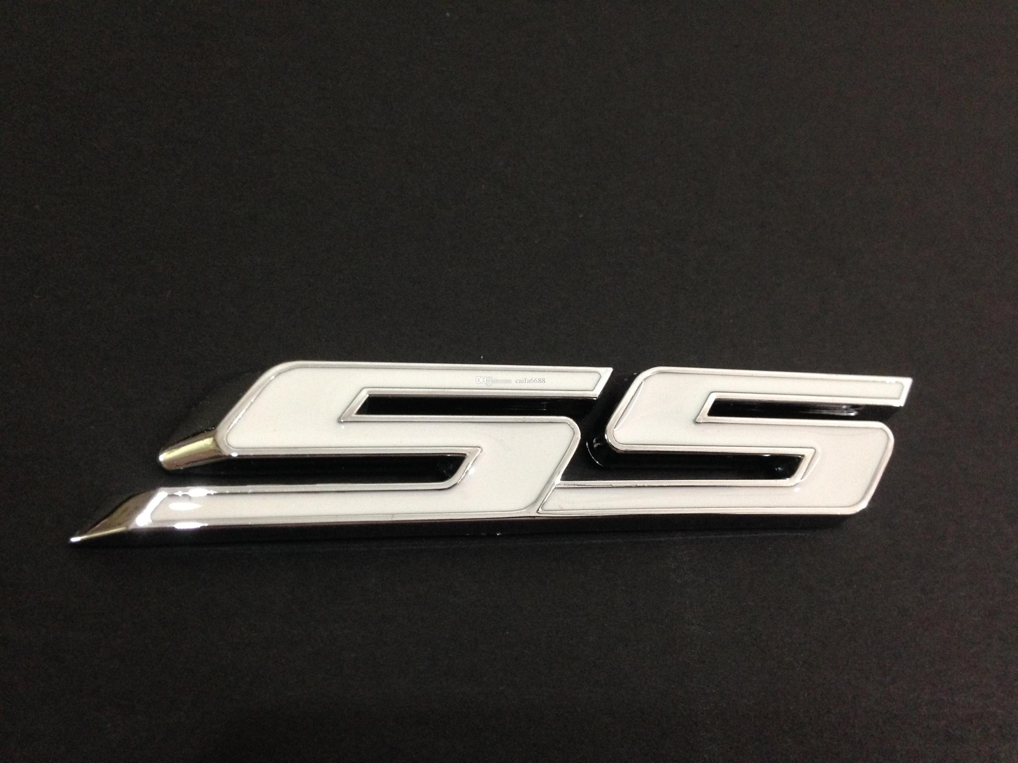 Camaro SS Logo - NEW Chrome & White Camaro SS Emblem Logo Canada 2019 From Caifa6688