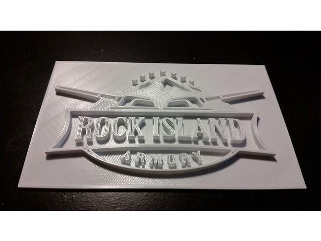 Rock Island Armory Logo - Rock Island Armory Logo by surewhynot - Thingiverse