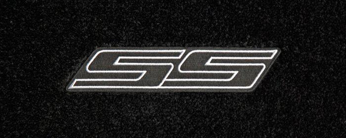 Camaro SS Logo - 2010 Camaro Ultimat Floor Mats, Embroidered Camaro SS Logo Only